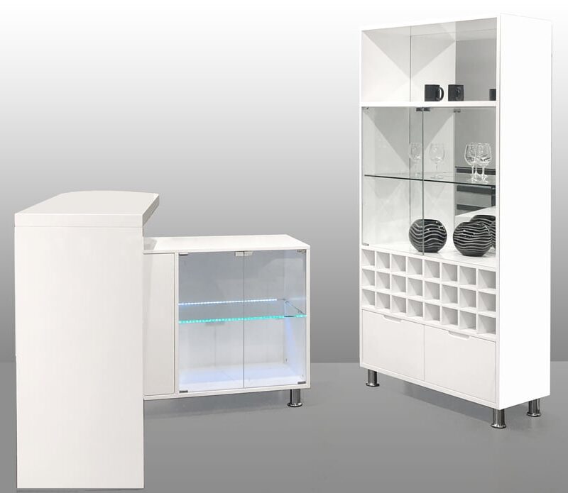 BASEL Bar Counter - White Lacquer