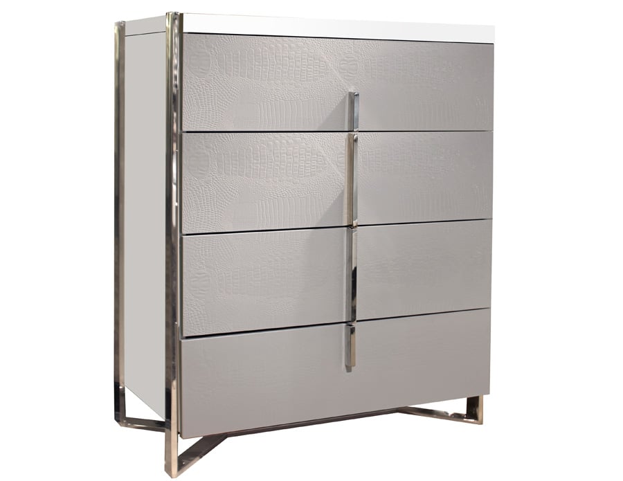MARTELLI White Gray Lacquer Chest