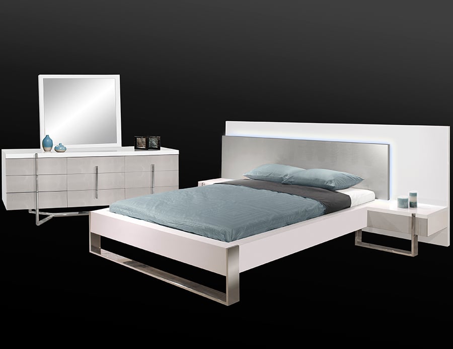 MARTELLI White Gloss Queen Bed
