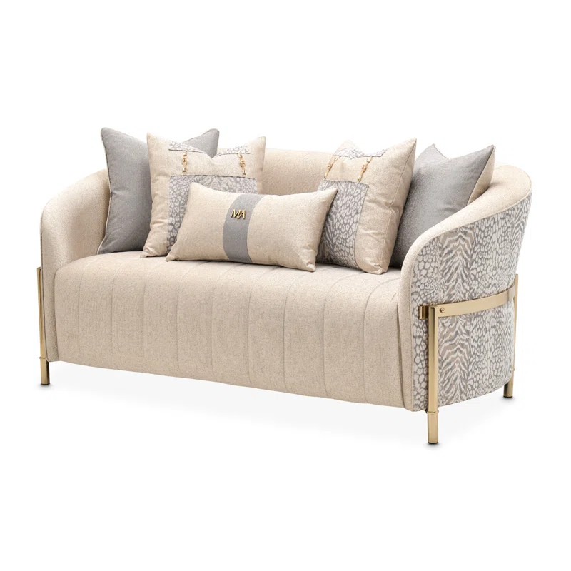 Lisbon Loveseat Opal Gold