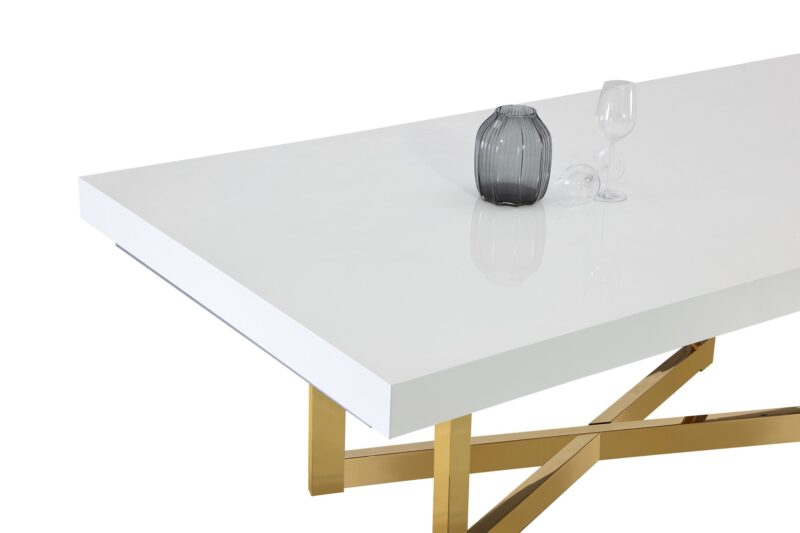 MAXIMO WHITE DINING TABLE - Image 3