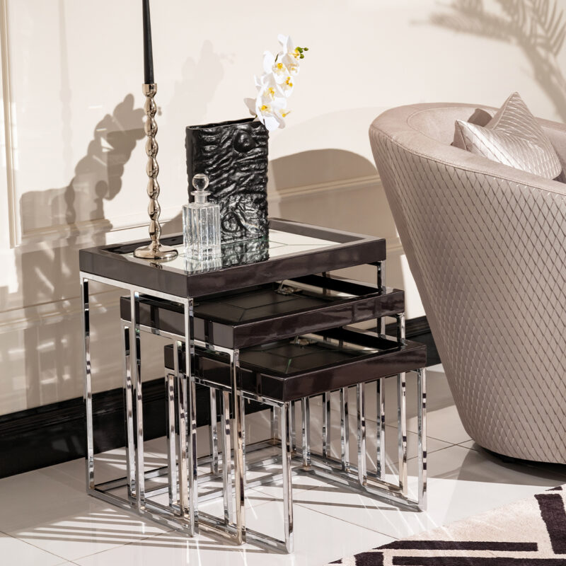 Carmela Nesting Tables Black