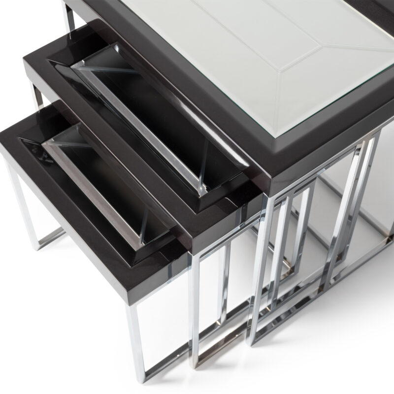 Carmela Nesting Tables Black - Image 2