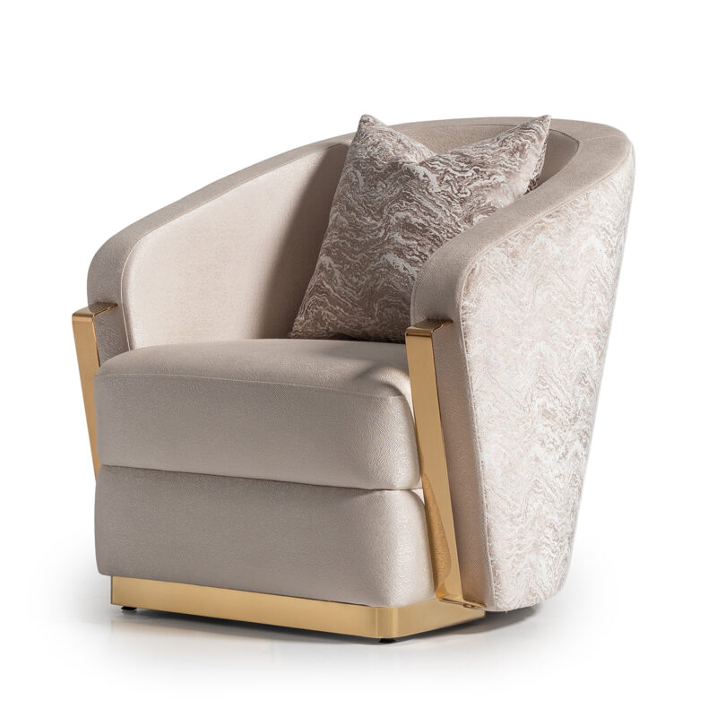 Carmela Accent Chair Gold - Image 3