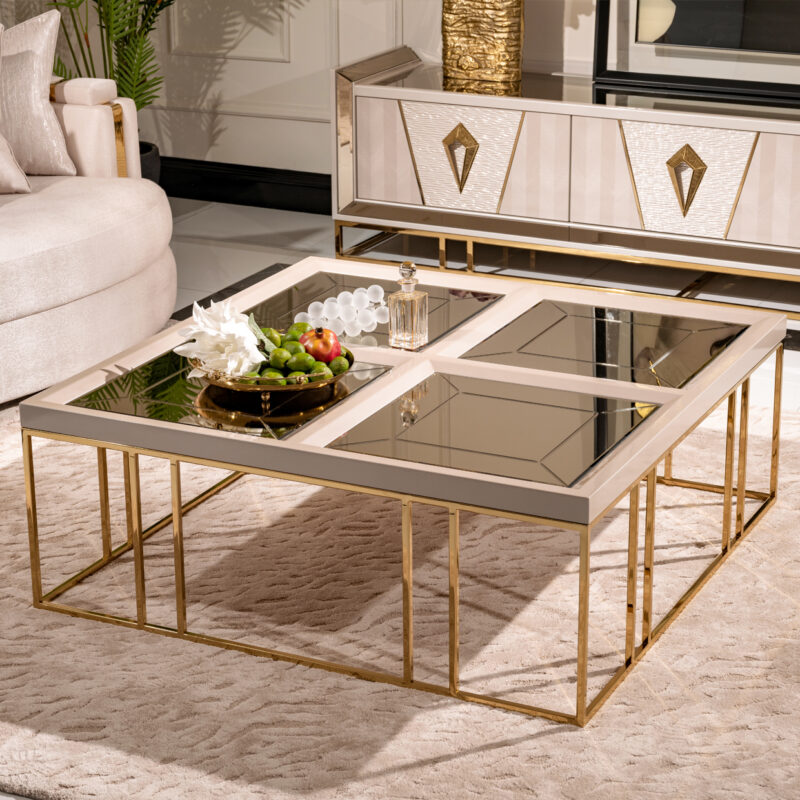 Carmela Cocktail Table Ivory