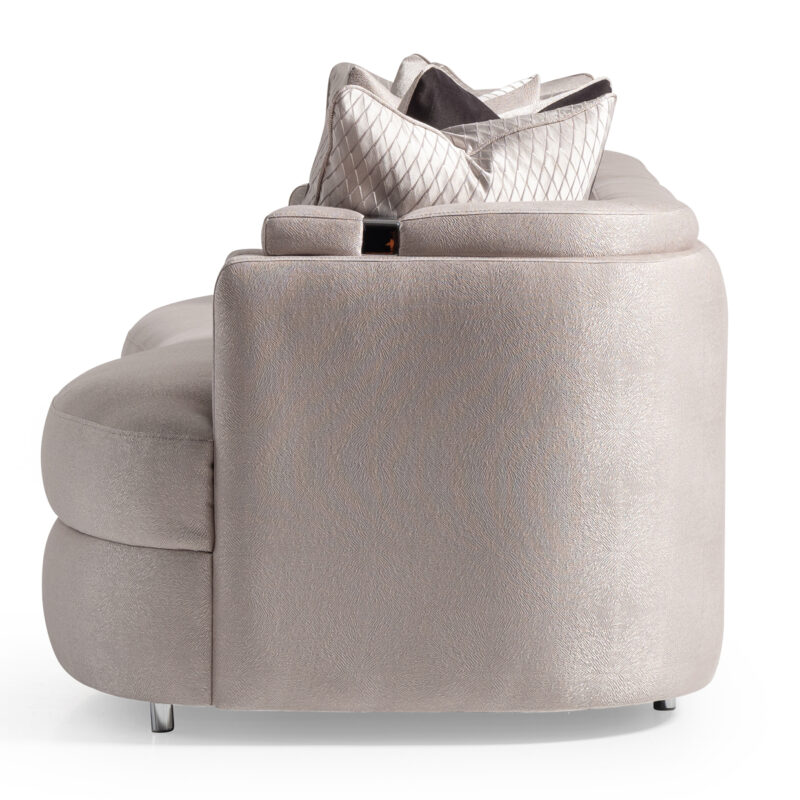 Carmela Mansion Sofa Silver - Image 3