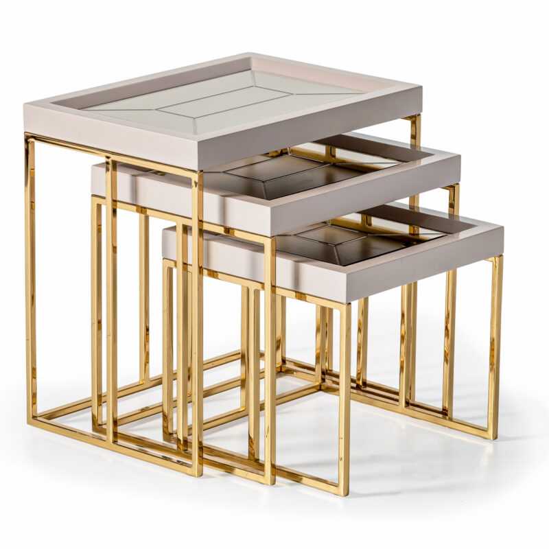 Carmela Nesting Tables Ivory - Image 2
