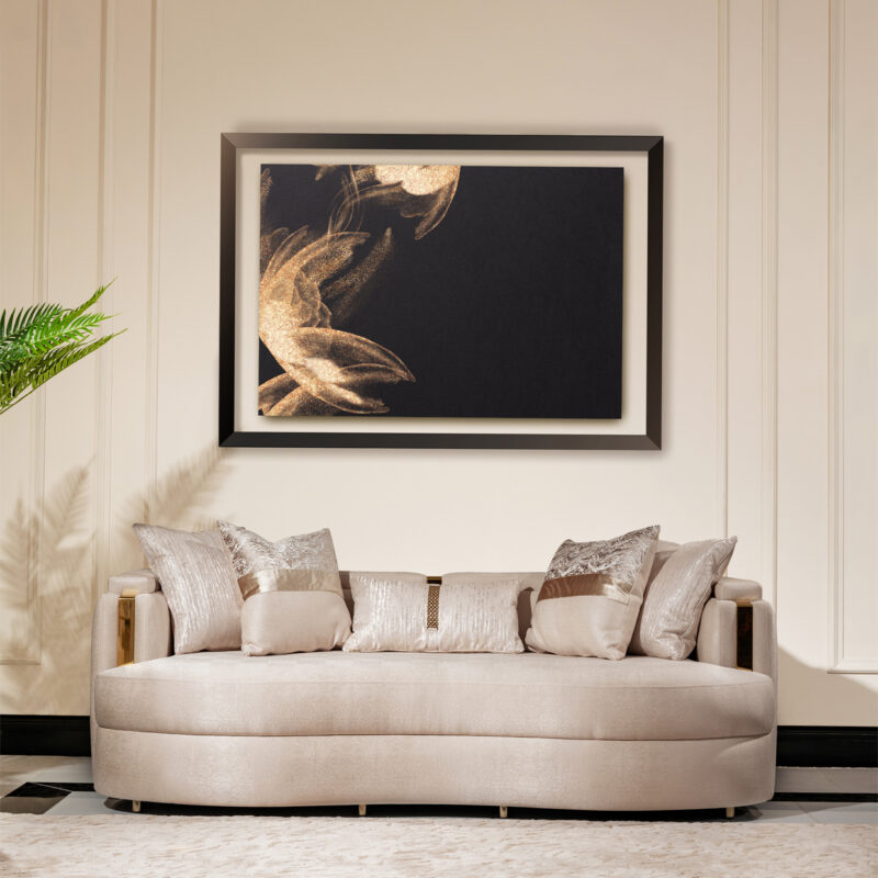 Carmela Standard Sofa Gold