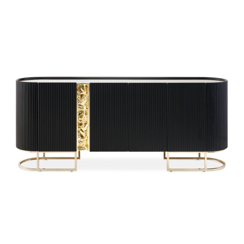 Lisbon Console Table Silken Matte Black - Image 2