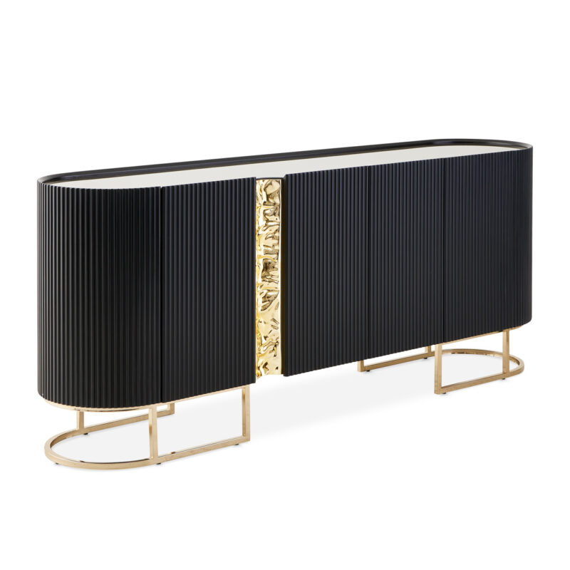 Lisbon Console Table Silken Matte Black - Image 4