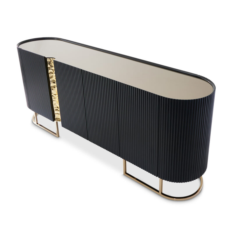 Lisbon Console Table Silken Matte Black - Image 6