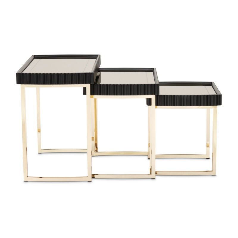 Lisbon Nesting Tables Silken Matte Black - Image 4