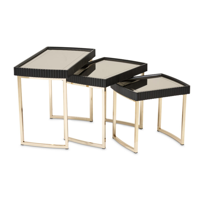 Lisbon Nesting Tables Silken Matte Black - Image 5