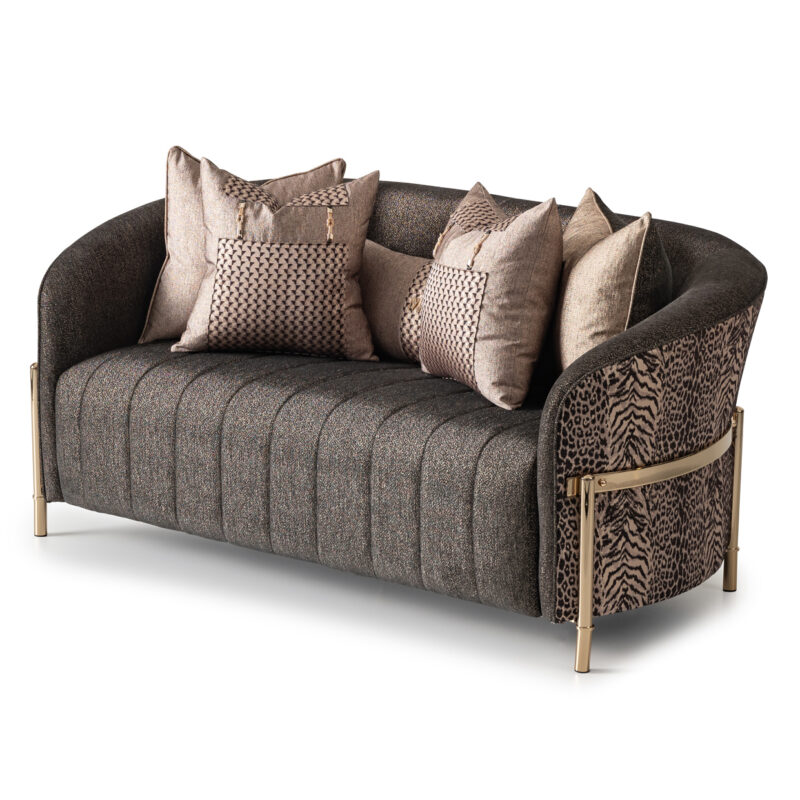 Lisbon Loveseat Onyx Gold - Image 3