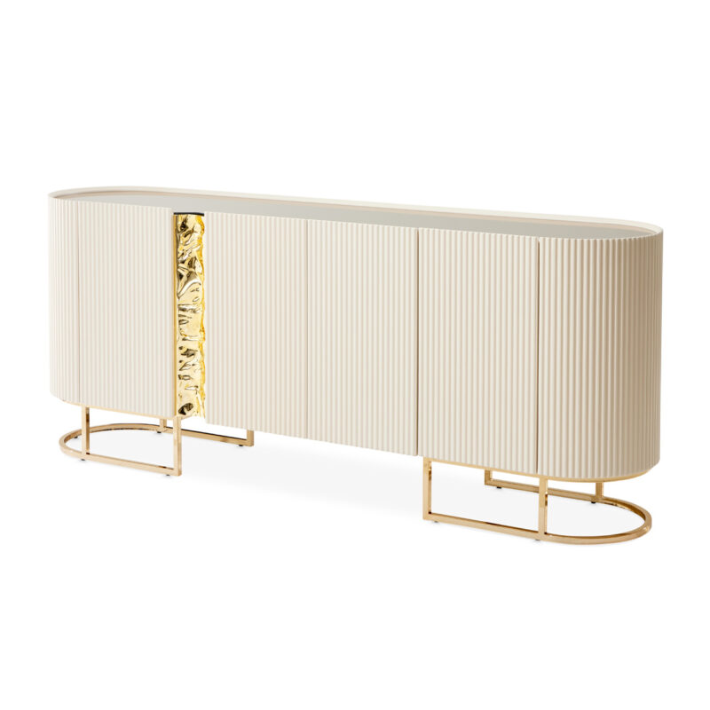 Lisbon Console Table Silken Matte Cream