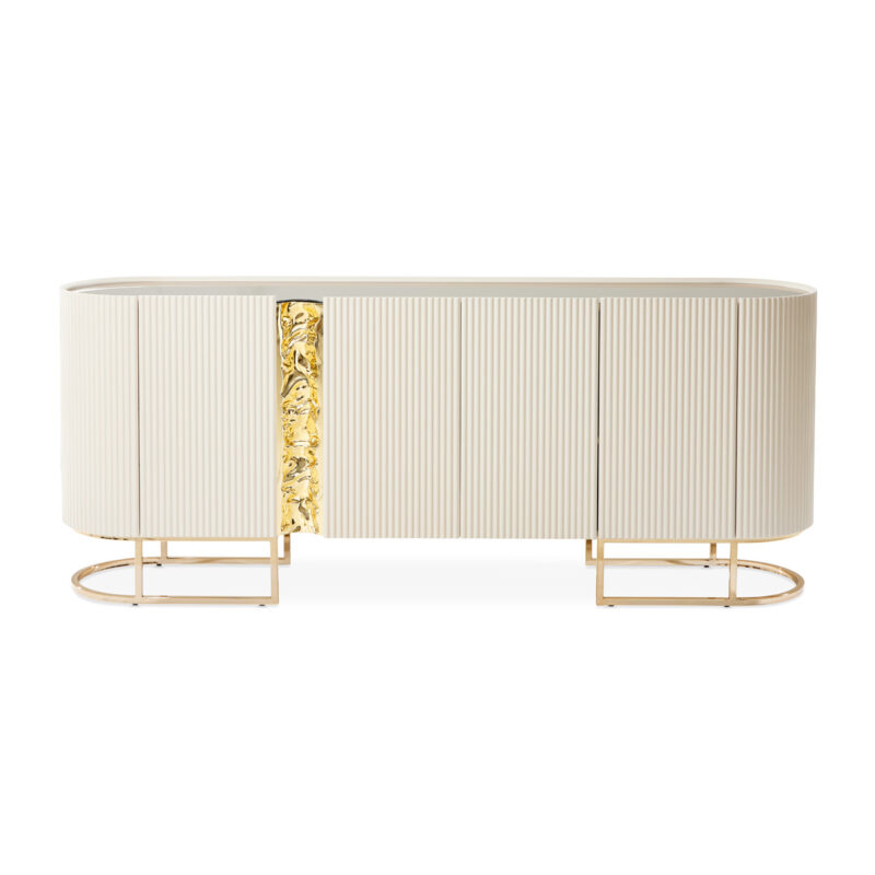 Lisbon Console Table Silken Matte Cream - Image 2