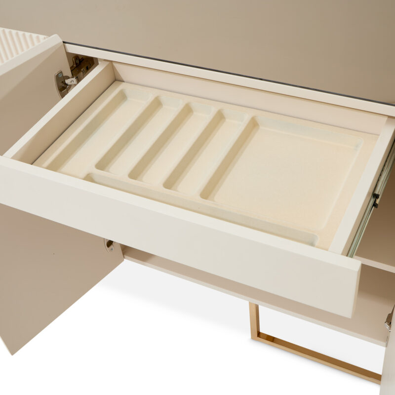 Lisbon Console Table Silken Matte Cream - Image 6