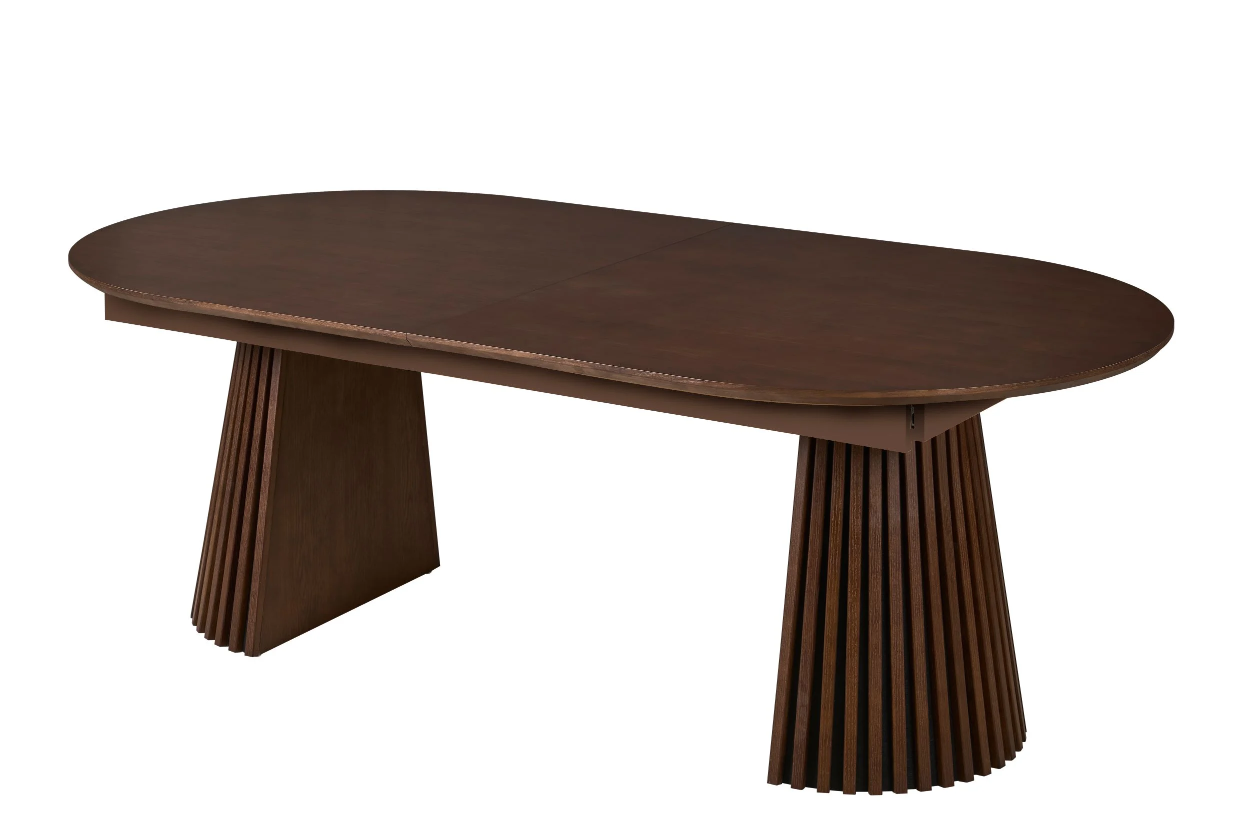 Mila Walnut Butterfly Leaf Dining Table. - Image 2