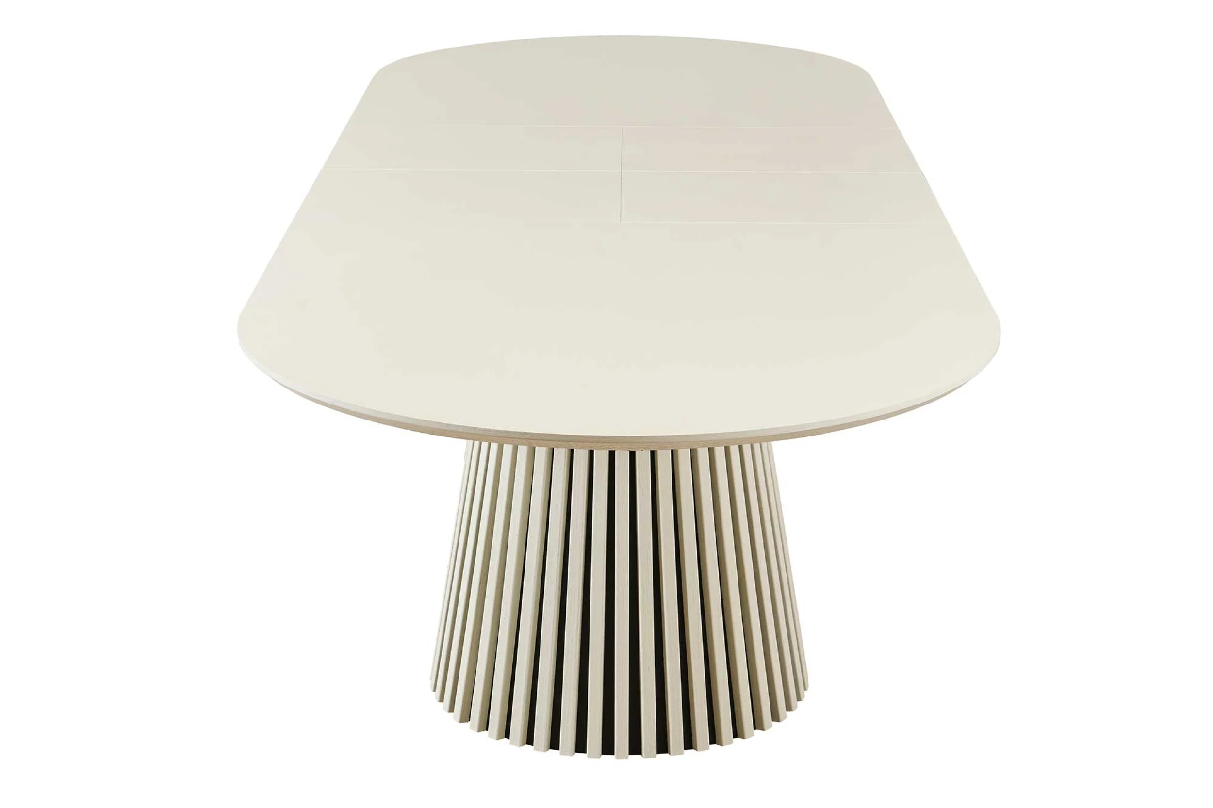 Mila Off-White Butterfly Leaf Dining Table - Image 6