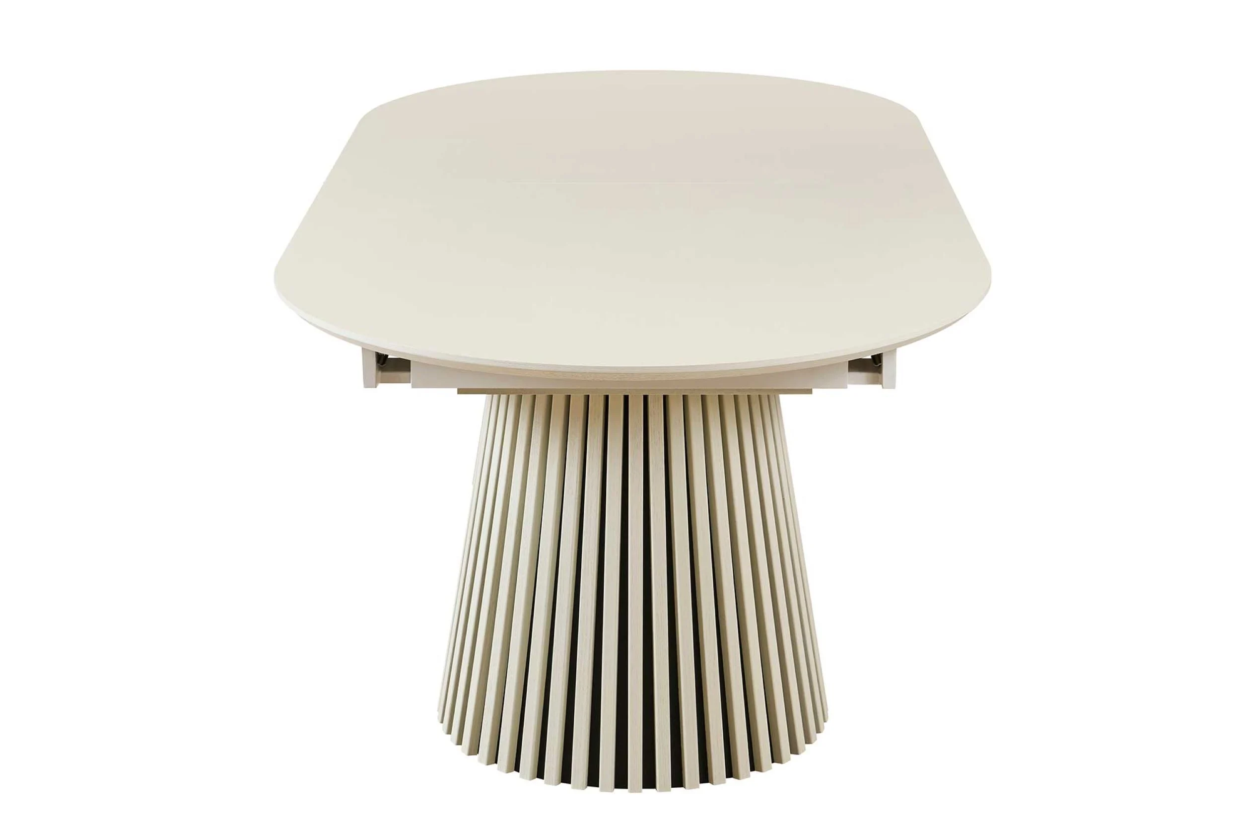 Mila Off-White Butterfly Leaf Dining Table - Image 7