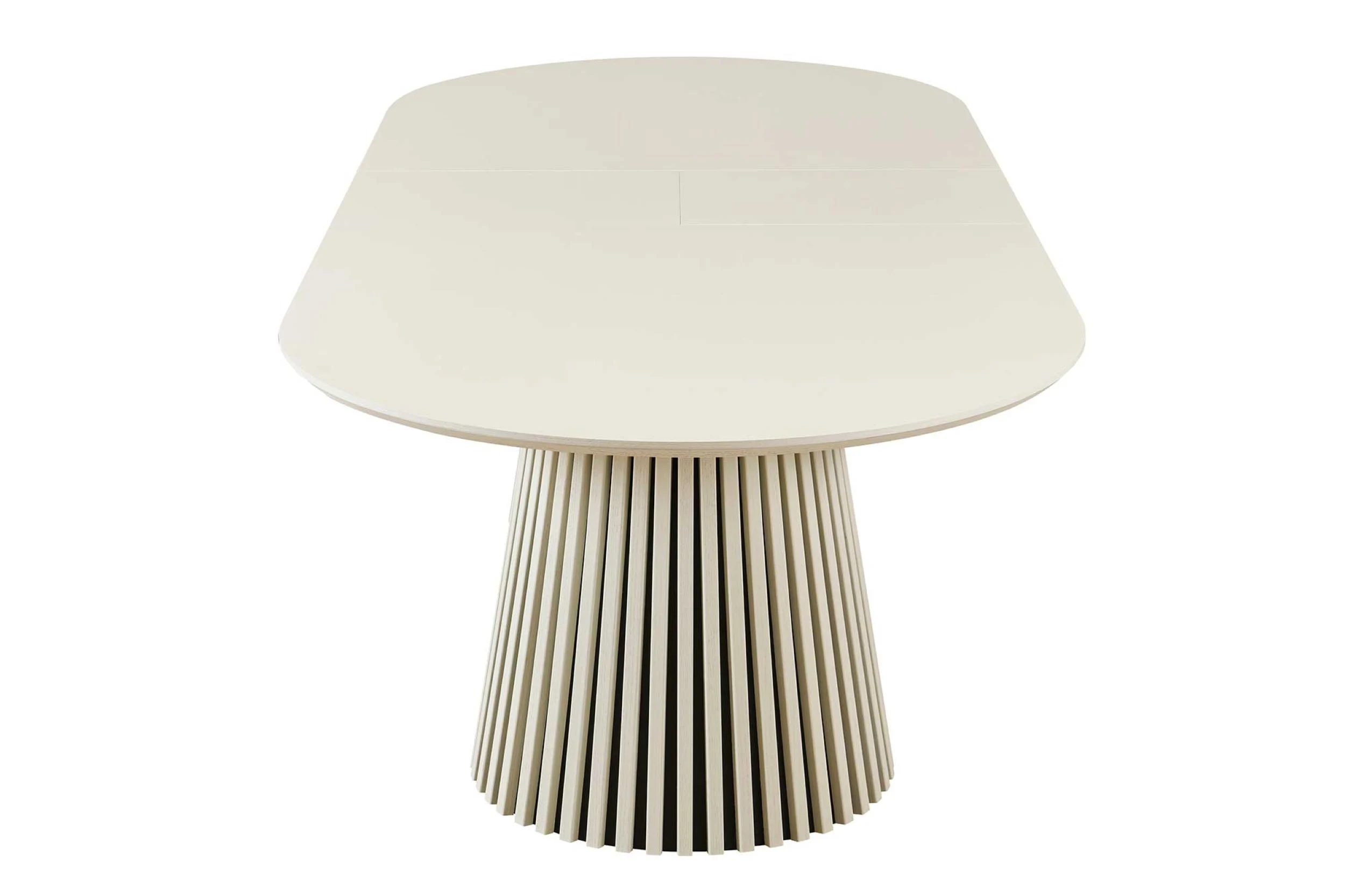Mila Off-White Butterfly Leaf Dining Table - Image 8